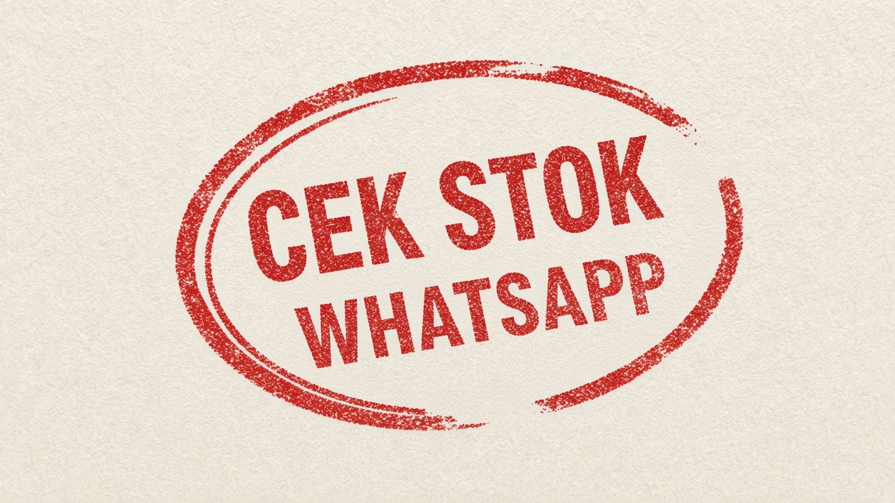 Cek Stok via WhatsApp